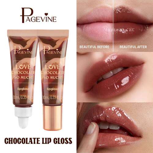 Chocolate Lip Gloss 巧克力唇蜜水光唇釉丰唇油保湿滋润
