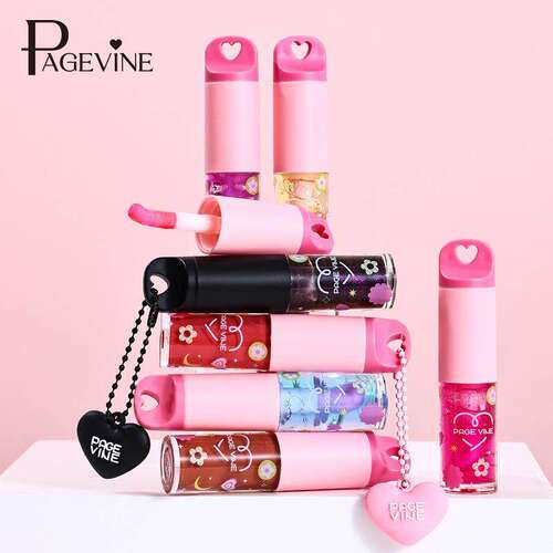 Temperature Changing Lip Gloss With Heart Pendant 温变唇釉