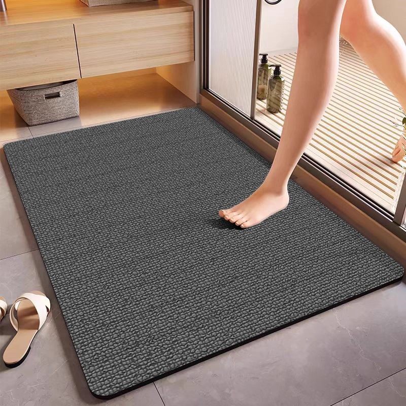 硅藻泥地垫浴室门口吸水防滑垫卫生间地毯防水脚垫可裁剪卫浴门垫