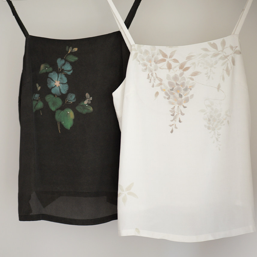 茱萸汉服｜花的来信 春夏真丝吊带汉服图片