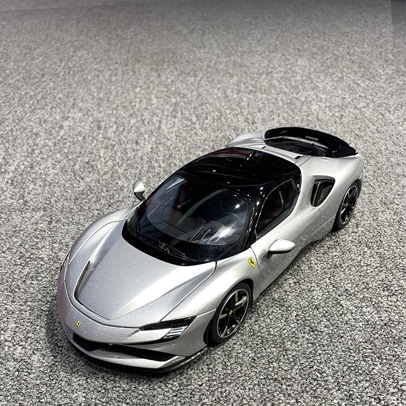 Bburago比美高1/18SF90仿真合金车模金属汽车模型摆件玩具批发男,玩具/童车/益智/积木/模型,合金车/玩具仿真车/收藏车模,淘宝优惠券,粉丝福利购,淘宝优惠卷