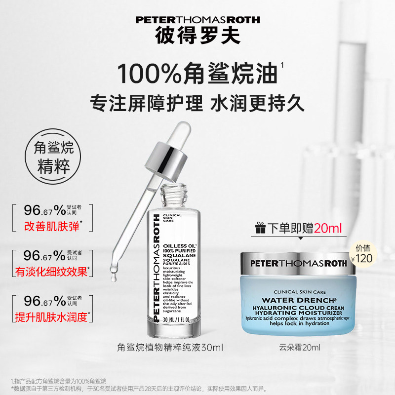 【立即支付】彼得罗夫角鲨烷植物精粹纯液30ml 保湿抗皱紧致