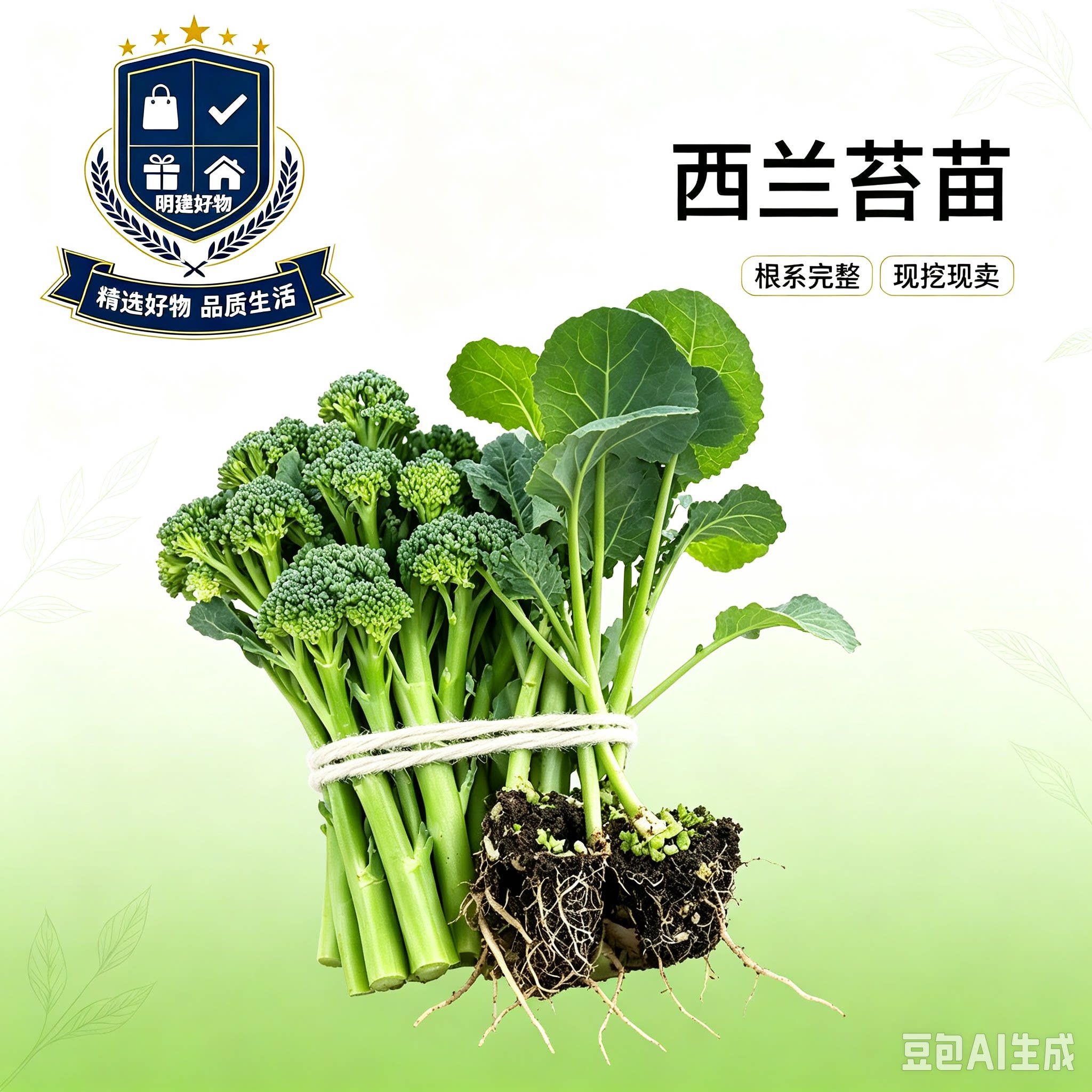正宗西兰苔苗子绿西兰苔西洋芥兰西兰花阳台庭院CL