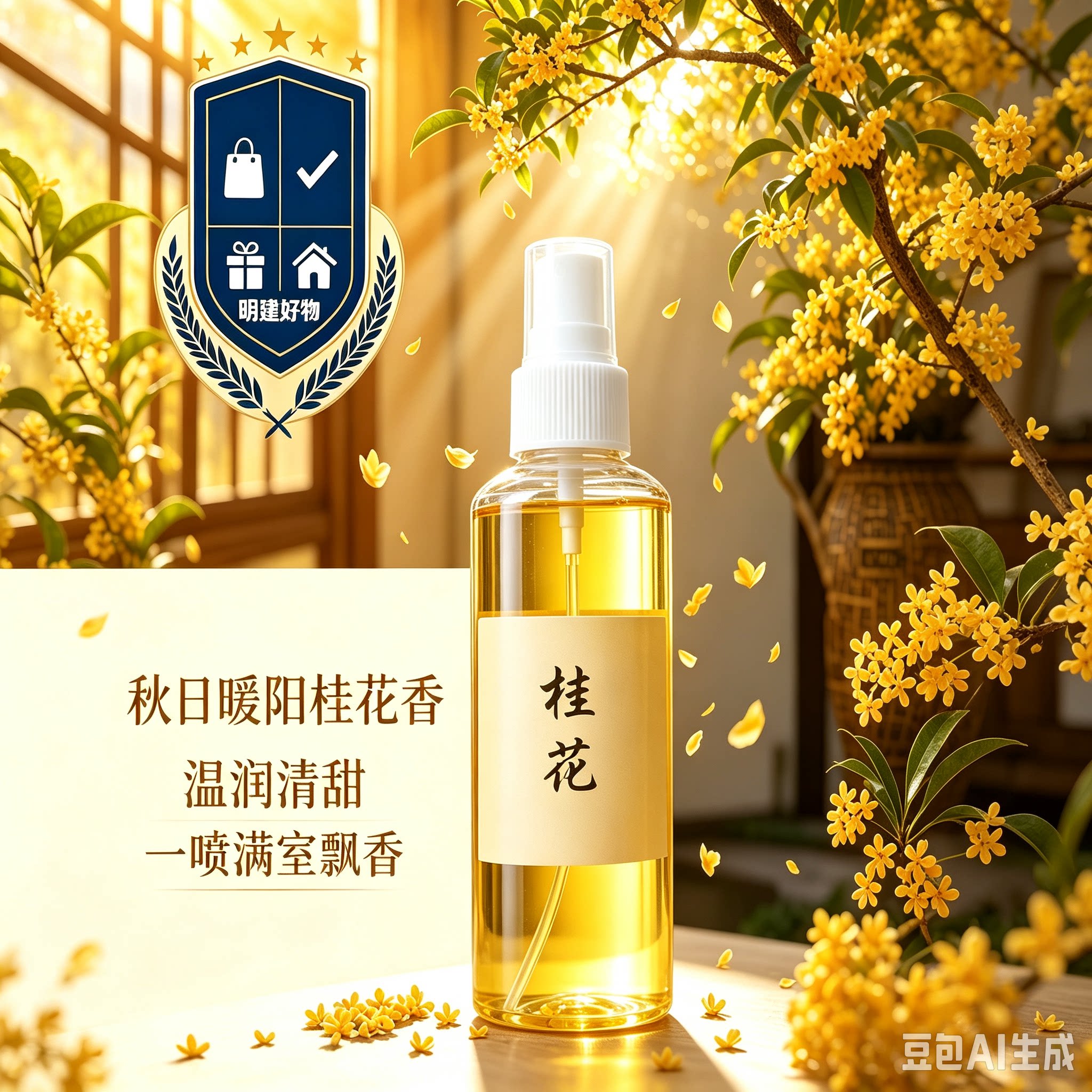桂花清新剂喷雾家用卧室酒店卫生间除臭消异味芳香剂持久留香CX