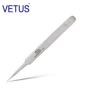 VETUS 不锈钢高精密镊子TS-14（120mm）防磁防酸硷细尖镊子 钟表