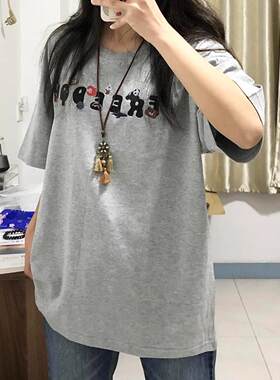 女士工作衣漂亮印花半袖体恤上