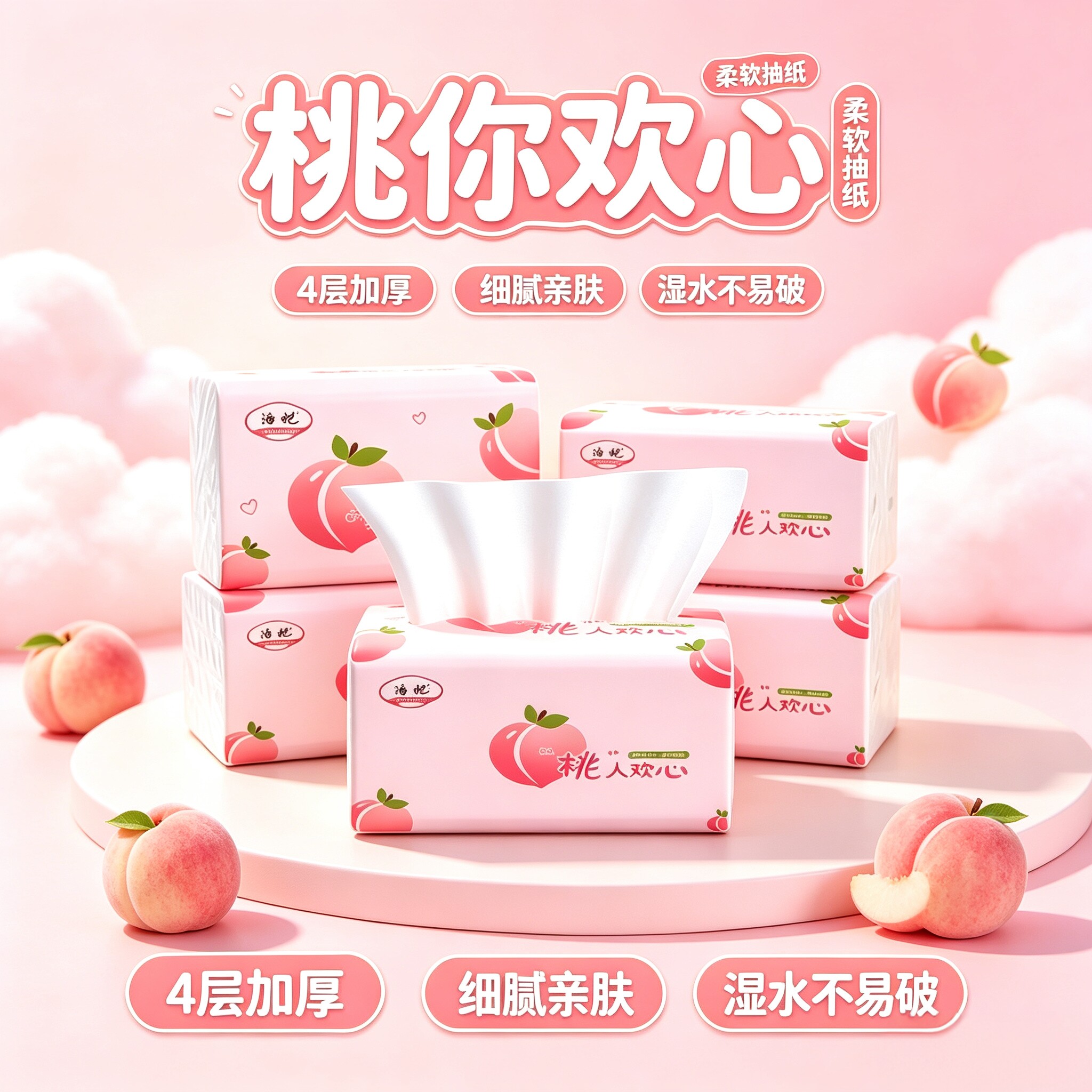 客房出租房抽纸 柔和柔韧面巾纸 原生木浆民宿日常消耗纸