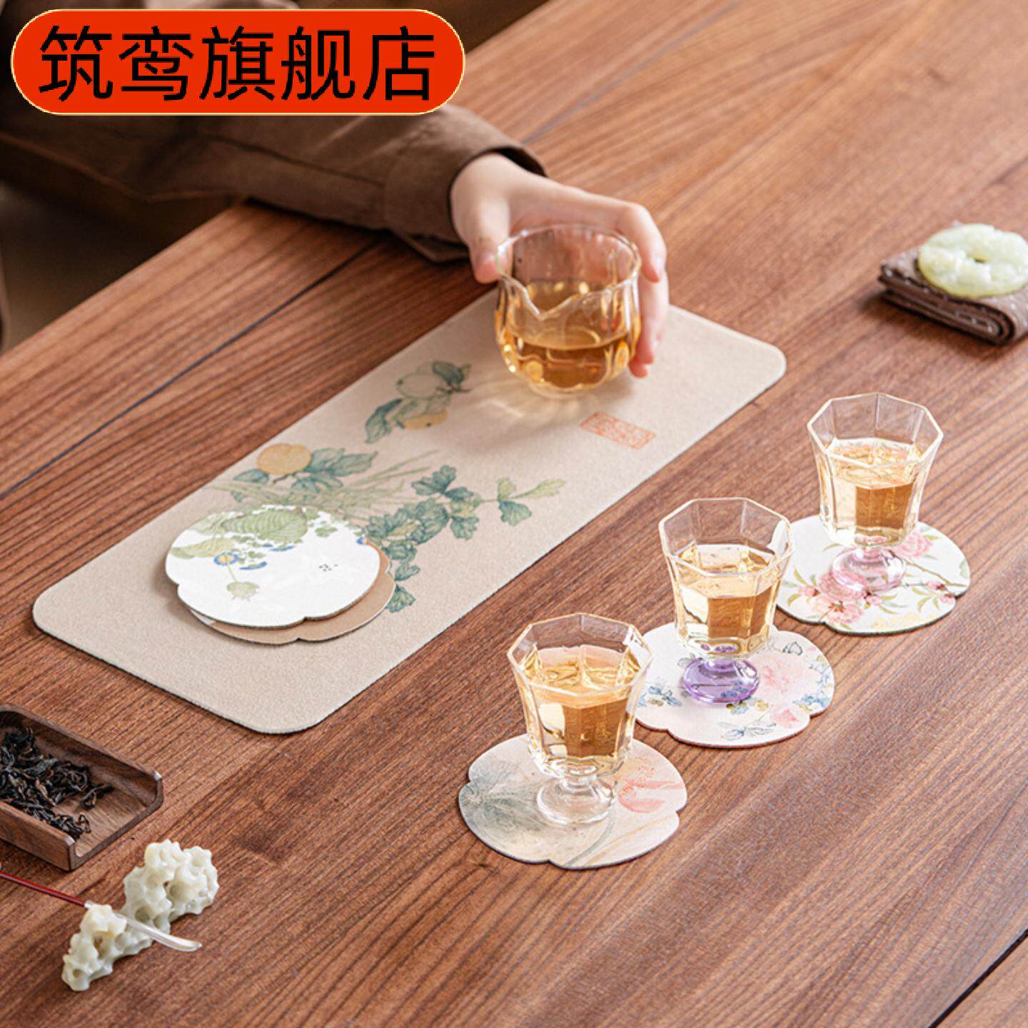 花草集中式双面布艺防水防滑隔热