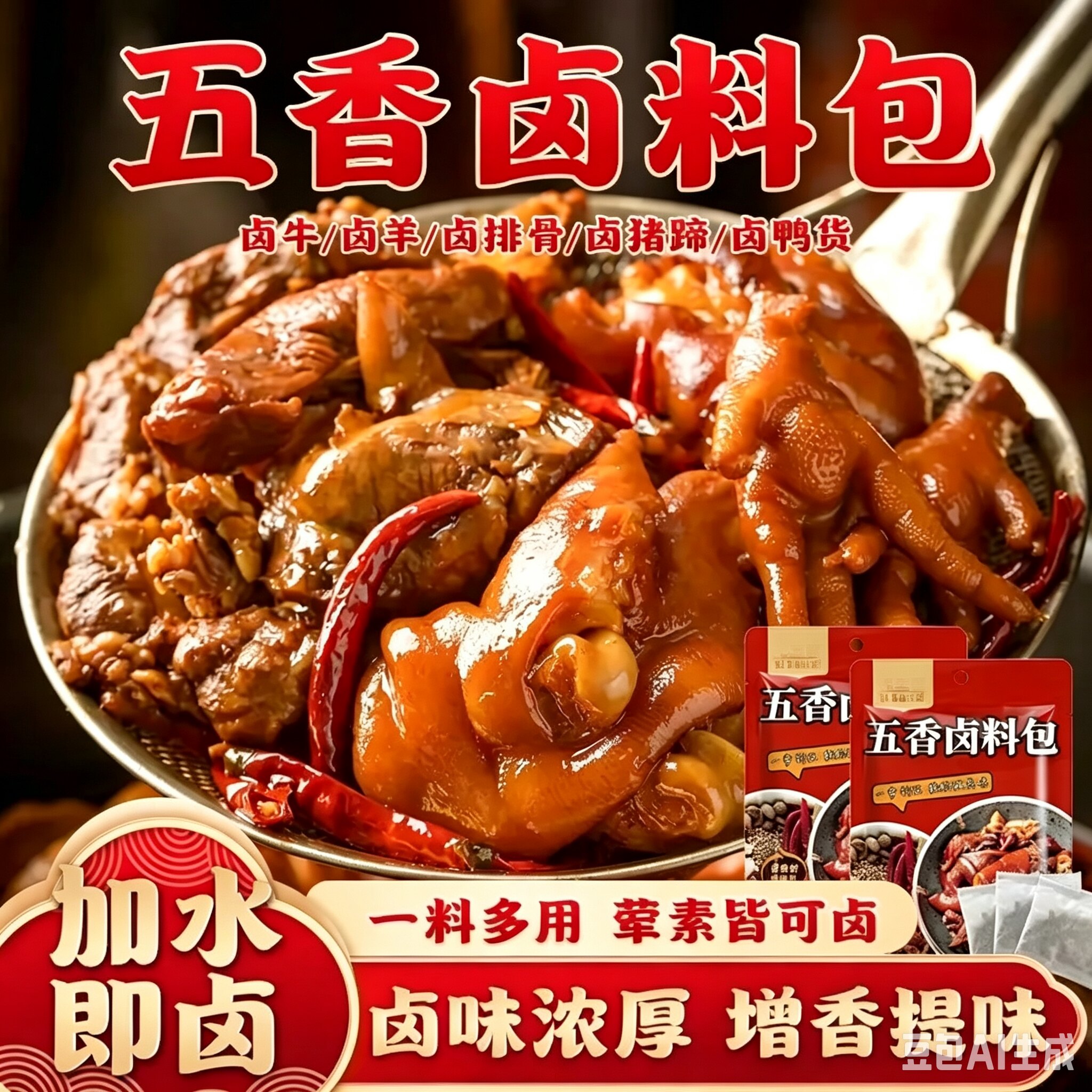 五香卤料包炖肉料包卤鸡爪卤猪蹄卤牛羊肉卤鸡蛋