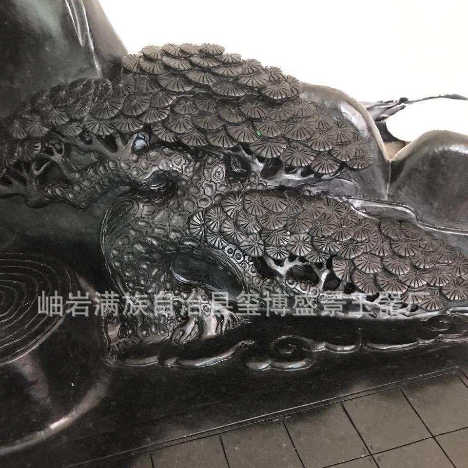 厂家销售岫玉茶海玉雕原石摆件 玉家居装饰 石材
