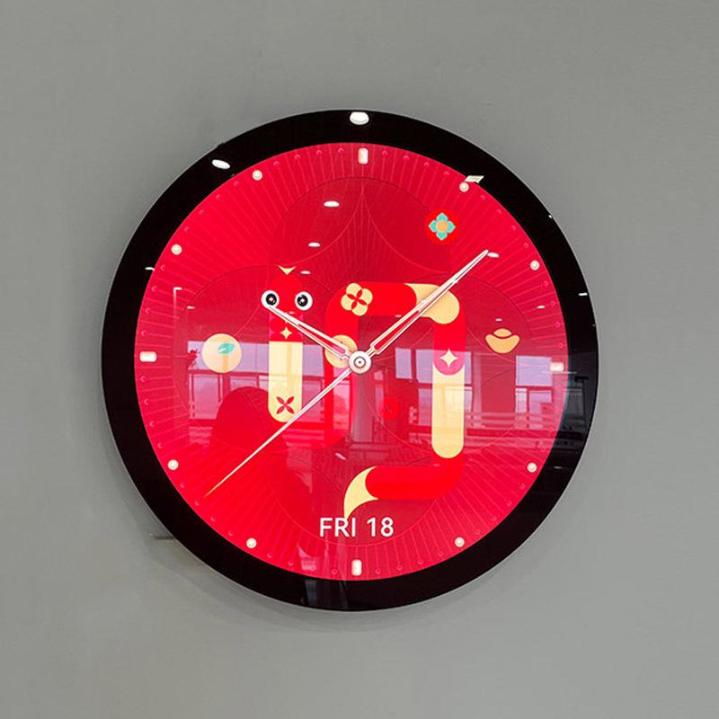 15.7寸23.6寸液晶广告屏门头广告播放器展厅圆型屏广告机远程控制