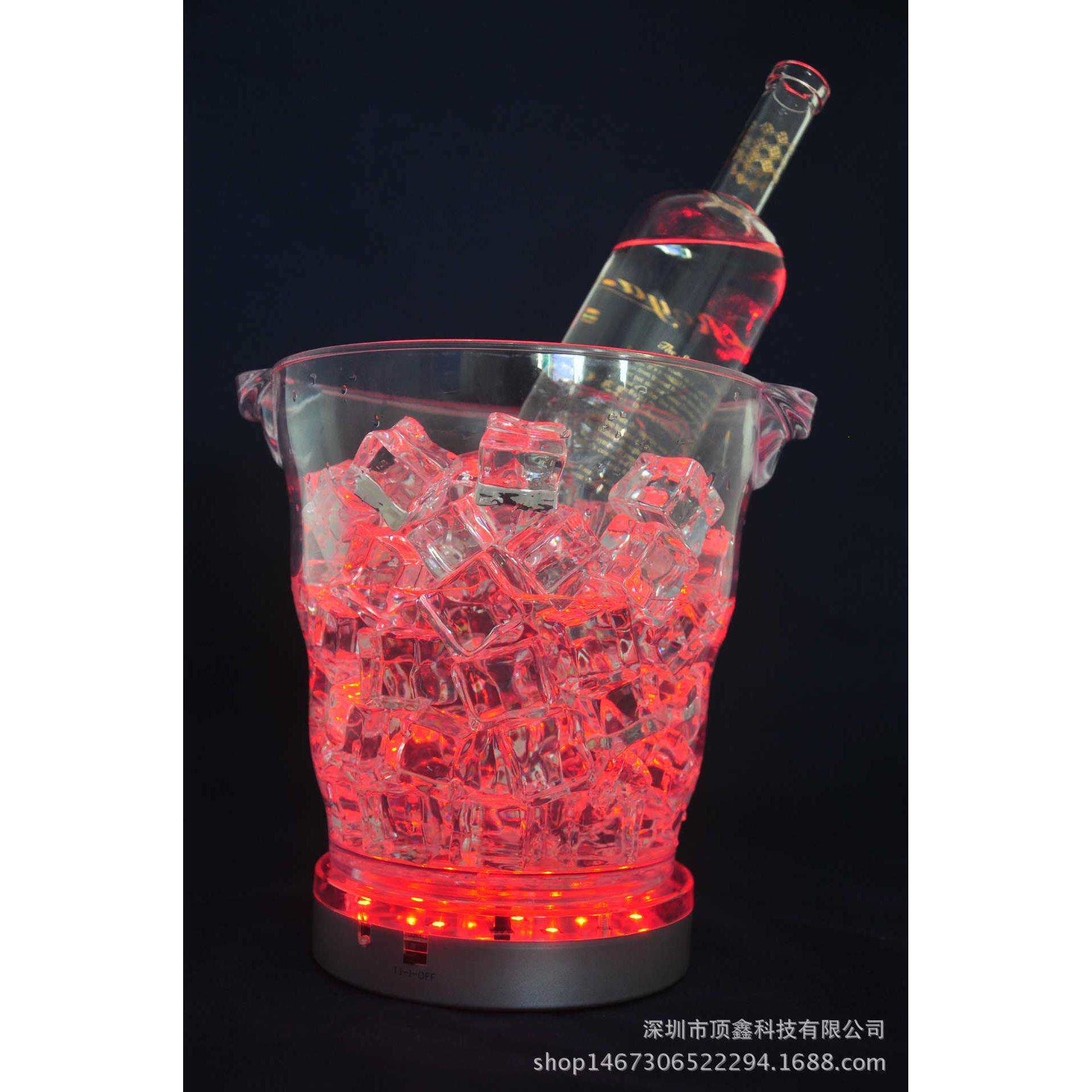 15CM 遥控变色灯盘 花瓶底座灯盘 酒吧灯盘