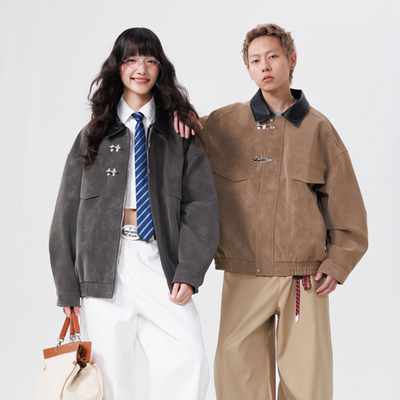 情侣工装巴恩风飞机扣夹克