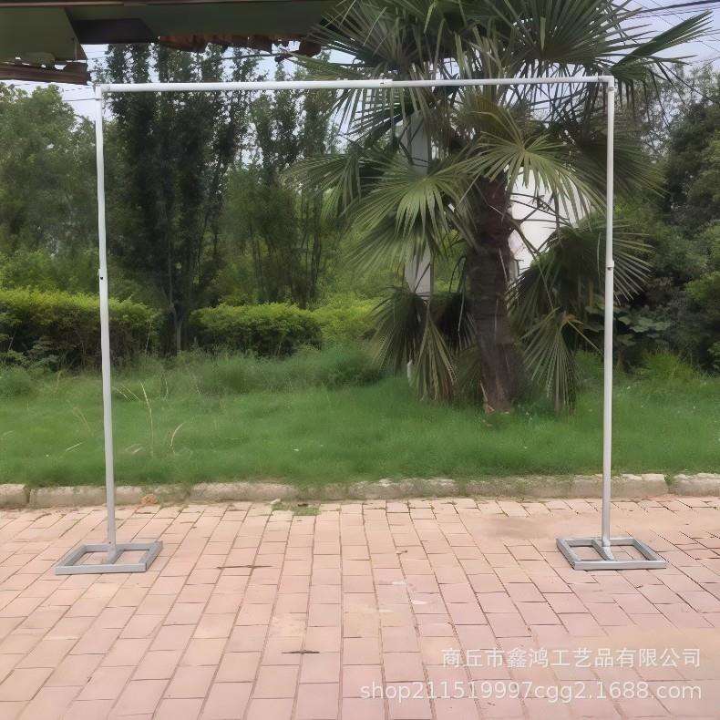 婚庆铁艺架子布幔支架摄影背景布支撑架伸缩杆子拱门森系铁艺花架