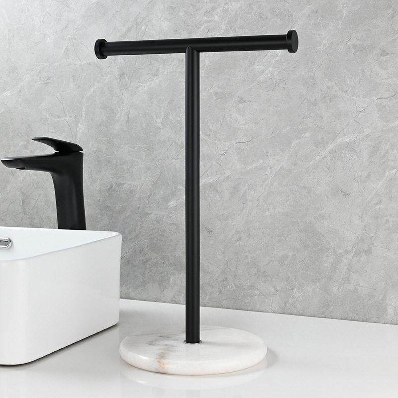 ciencia科德林免打孔大理石落地浴巾架浴室立式毛巾架子毛巾杆