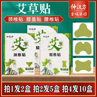 仲汉方艾草腰椎贴艾灸热敷贴膝盖疼痛腰椎间盘腰痛腿疼自发热正品