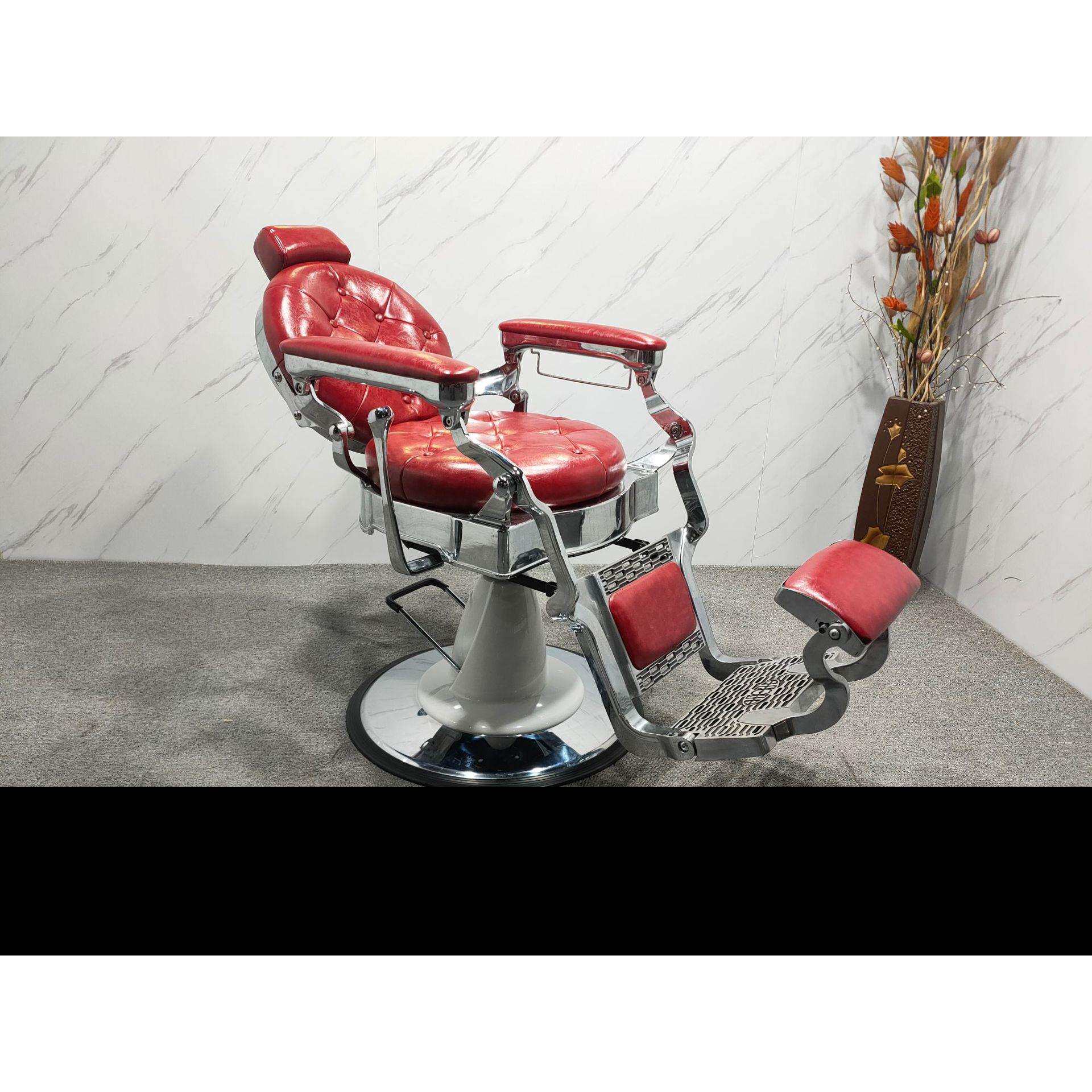 美发椅子可放倒躺下养剪发廊专用刮胡油头大椅黑色高档男士理发椅