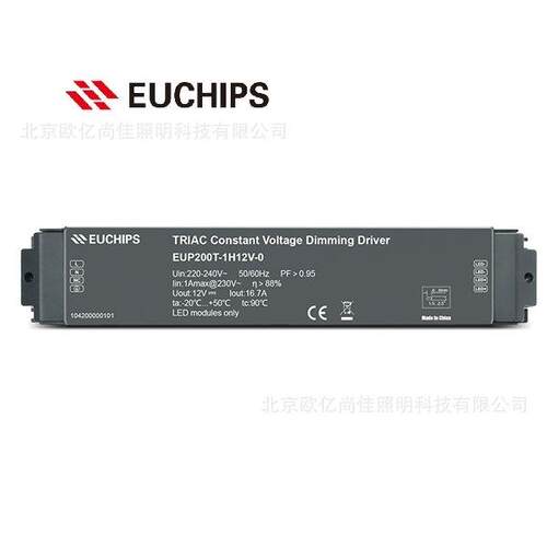 EUCHIPS欧切斯可控硅 EUP200T-1H12V-0 12V 200W恒压灯带调光电源