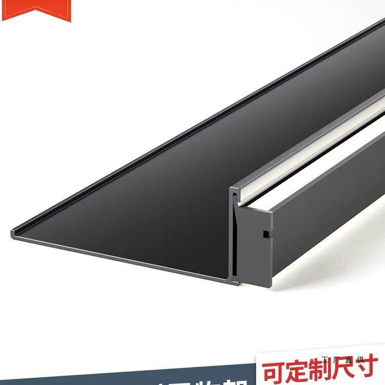 铝合金置物架L型隔板壁挂式金属搁板活动层板收纳展示架轻奢书架
