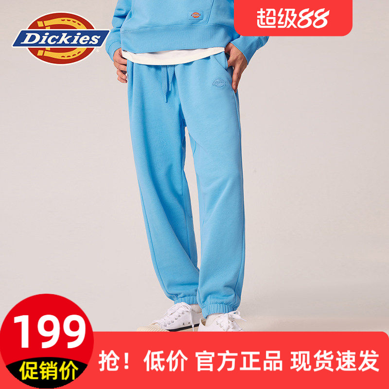 [纯棉]Dickies帝酷适简约束脚卫裤女款2026秋新款宽松运动长裤子