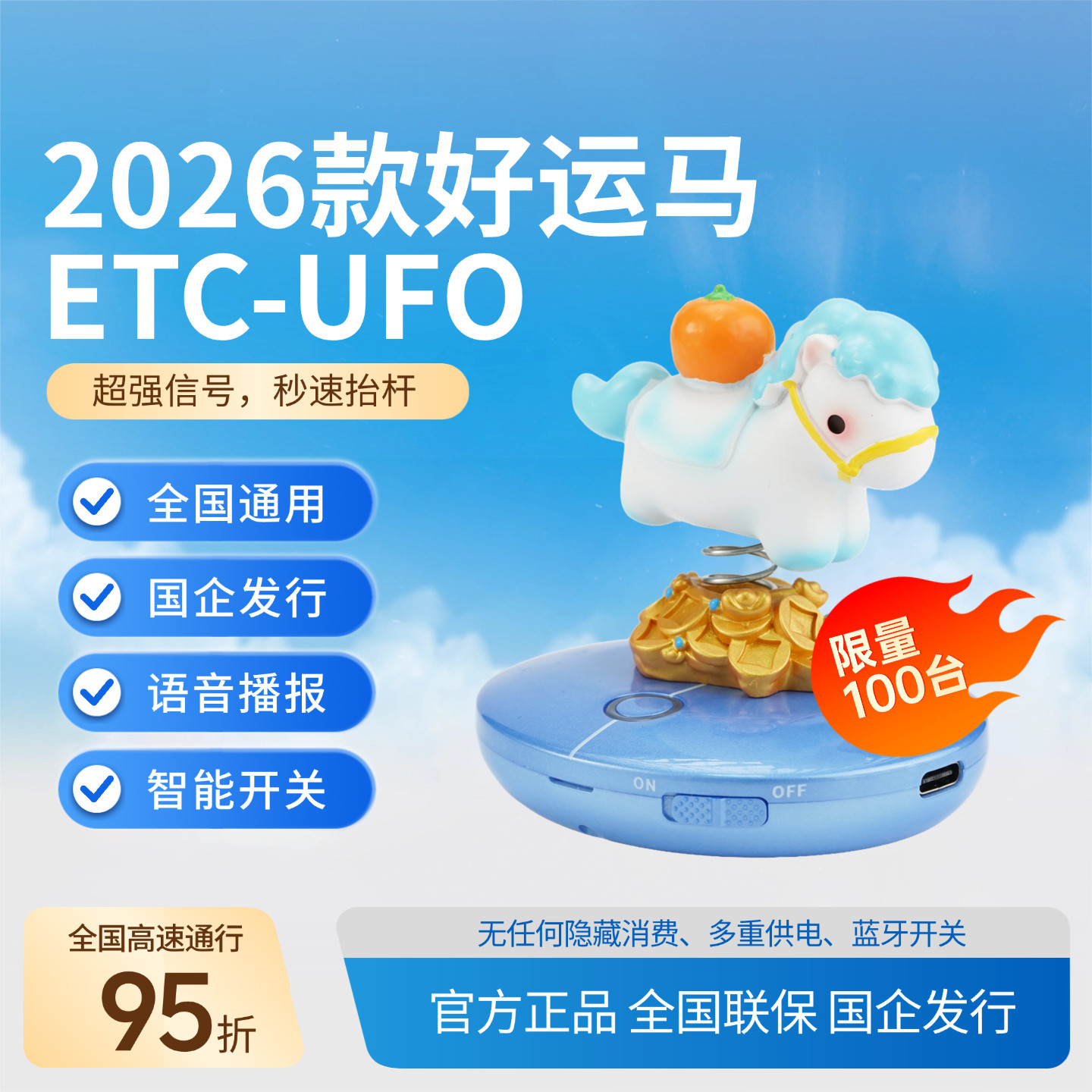 【好运加马ETC】全国高速通用95折智能穿膜AI款微信激活etc SD - 实物图
