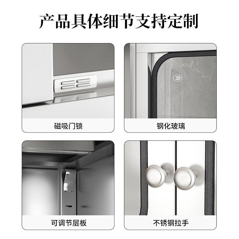 跨境201吊柜防腐防锈橱柜浴室壁柜阳台储物柜挂墙碗柜家用不锈钢