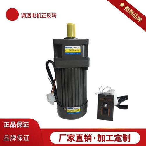 HOULE豪力电机调速电机220V 电动机齿轮减速电机120W调速马达