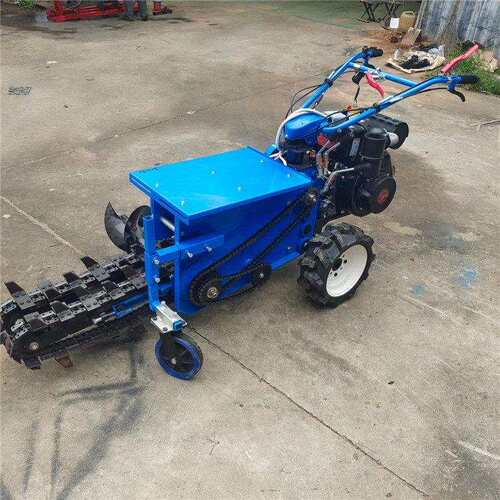 手扶式链条开沟机小型农用施挖沟机果园柴油手扶链条式开沟机