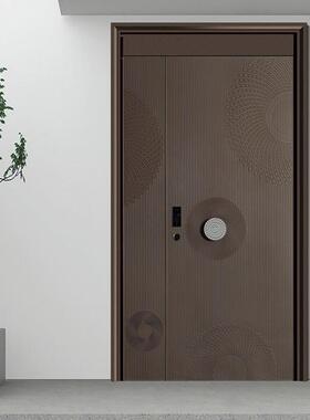 兰仕莱克甲级铝合金入户门家用智能锁一体防盗隔音门加厚子母大门