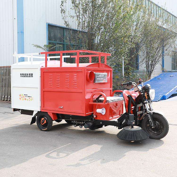 双刷一吸升级款高密度钢刷树叶吸叶机大口径吸扫一体树叶吸叶车