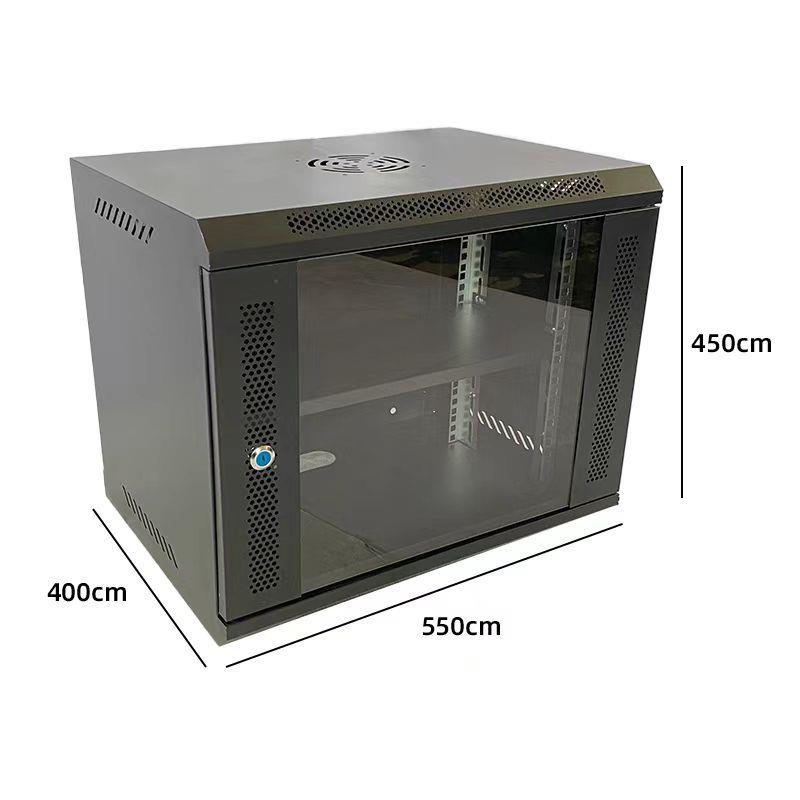 9U壁挂式网络机柜6u12u15u家用挂墙机箱服务器交换机电信网线小型