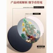 八方来财玉石画相框招财摆件家用旺宅转运桌面摆台居家玄关摆台