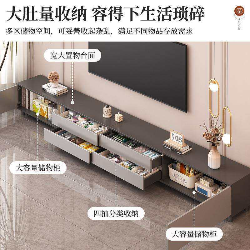 电视柜置物柜现代简约客厅小户型家用奢华现代简约落地储物收纳柜
