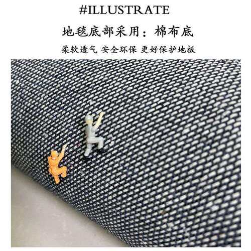 抽象艺术色彩圈绒家用地毯轻奢氛围感装饰客厅沙发卧室床边地垫