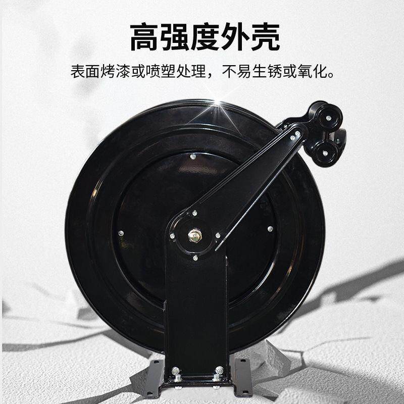 新款高压水鼓卷管器水鼓自动伸缩洗车机洗车专用高压管收管神器