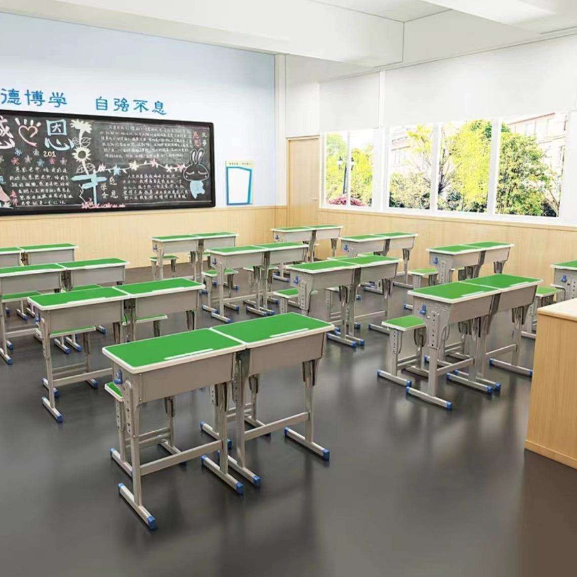学生课桌椅儿童学习桌椅中小学生书桌学校课桌椅育才辅导班写字桌