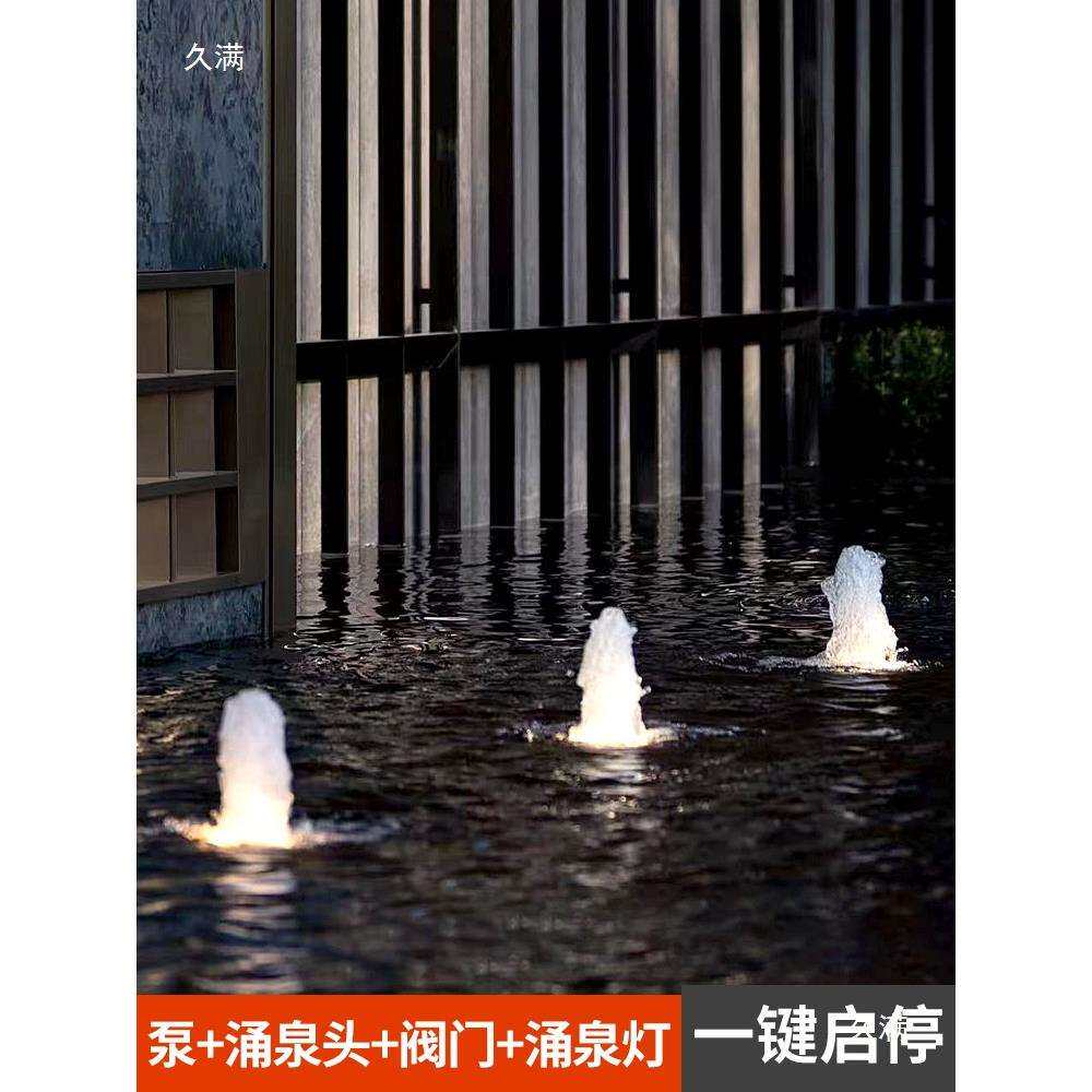 喷泉造景水景观涌泉喷头广场庭院鱼池装饰造景园林水循环喷头设备