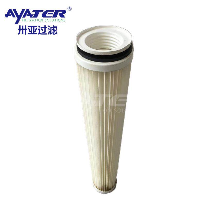 卅亚过滤工业除尘1.5米长滤筒 替代布袋脉冲褶式除尘防尘滤芯厂家