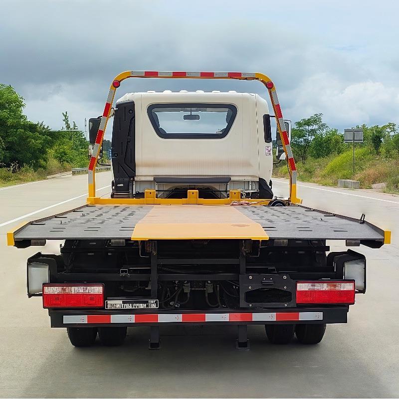 厂家直供蓝牌重载5吨清障车重载斜落一体板清障车 平板一拖二道路