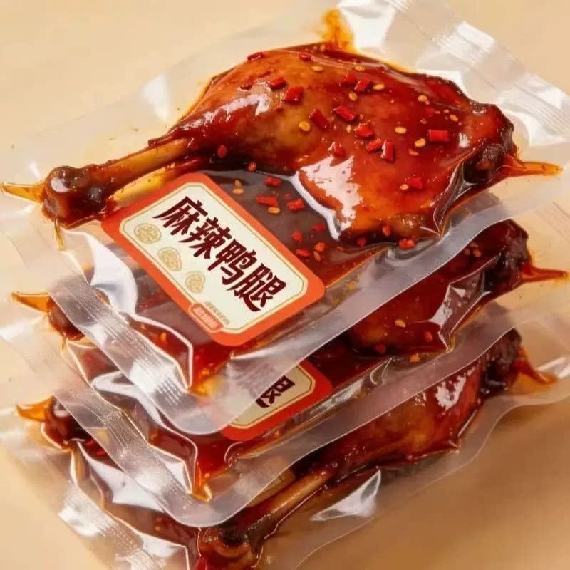 6 只麻辣大鸭腿】正宗川味麻辣鸭腿新鲜真空包装即食解馋美味鸭腿