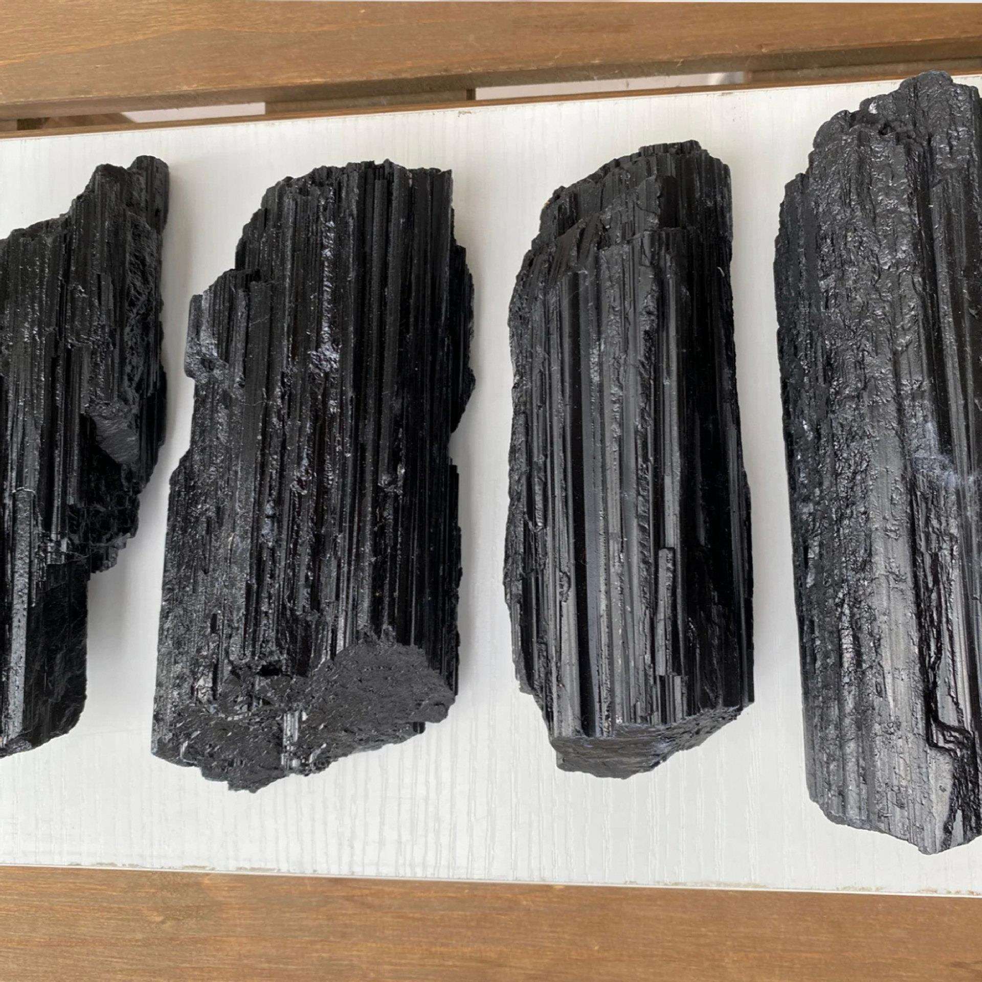 天然石大块黑碧玺水晶原石摆件托马琳电气石家居客厅卧室玄关摆件
