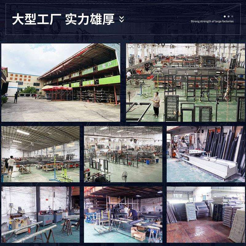 佛山厂家断桥钛镁铝合金防盗窗隔音隔热带纱网防虫三轨玻璃推拉窗