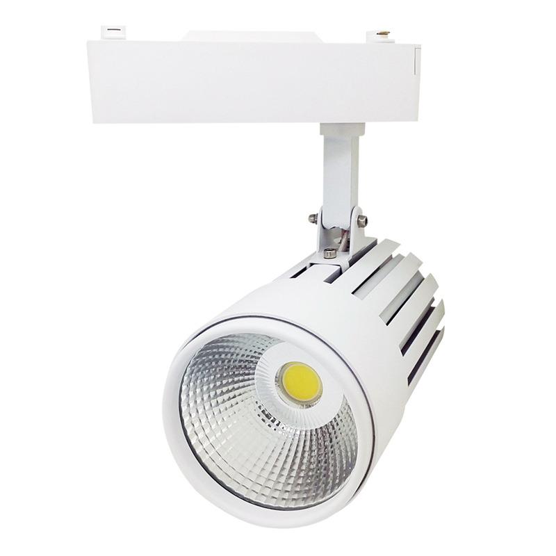 LED射灯外壳 轨道灯外壳 COB 40W 50W导轨灯外壳服装店导轨射灯