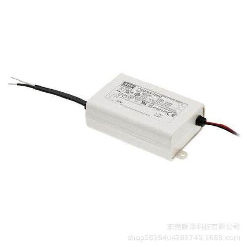 明纬PCD-25-350A/1400B 25W 恒流有PFC塑壳防水可控硅调光LED电源