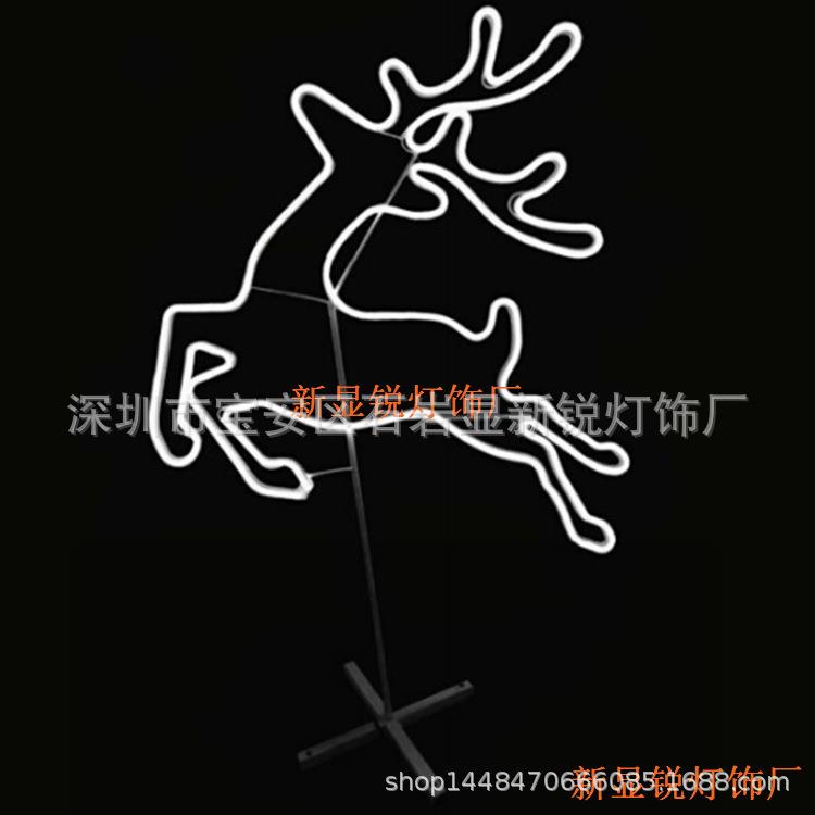 led平面动物灯户外城市亮化装饰图案灯猴子金箍棒老虎鹿龙造型灯