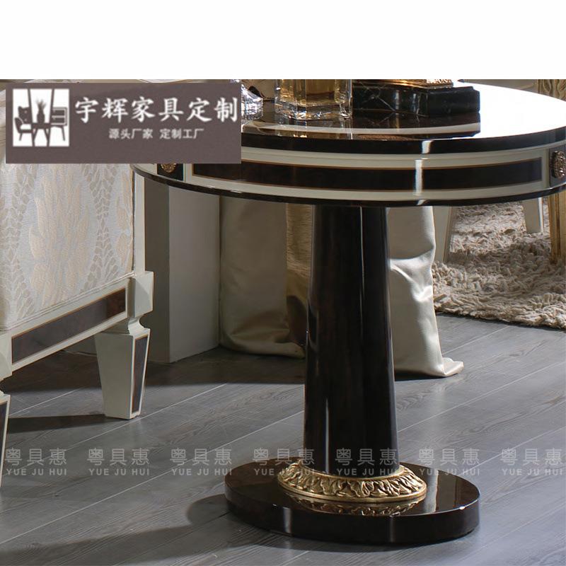 大户型欧式实木雕花茶几角几电视柜整套组合客厅家具新古典咖啡桌