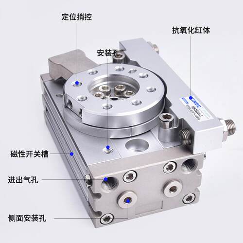 MSQB10L2 MSQB20L2 MSQB30L2 旋转气缸SMC型带缓冲可配缓冲器摆动
