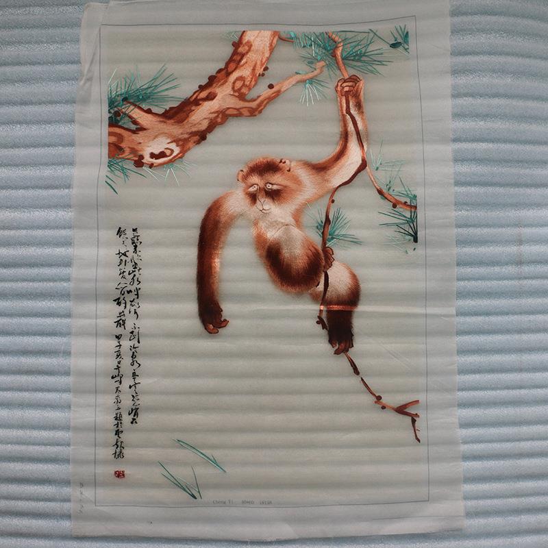 小幅单面苏绣成品现代装饰画动物花草手工刺绣工艺品绣片送礼