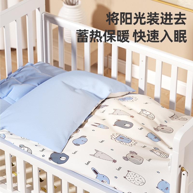 新款婴儿棉被床上用品被子幼儿园新生儿童被春秋冬季可改睡袋