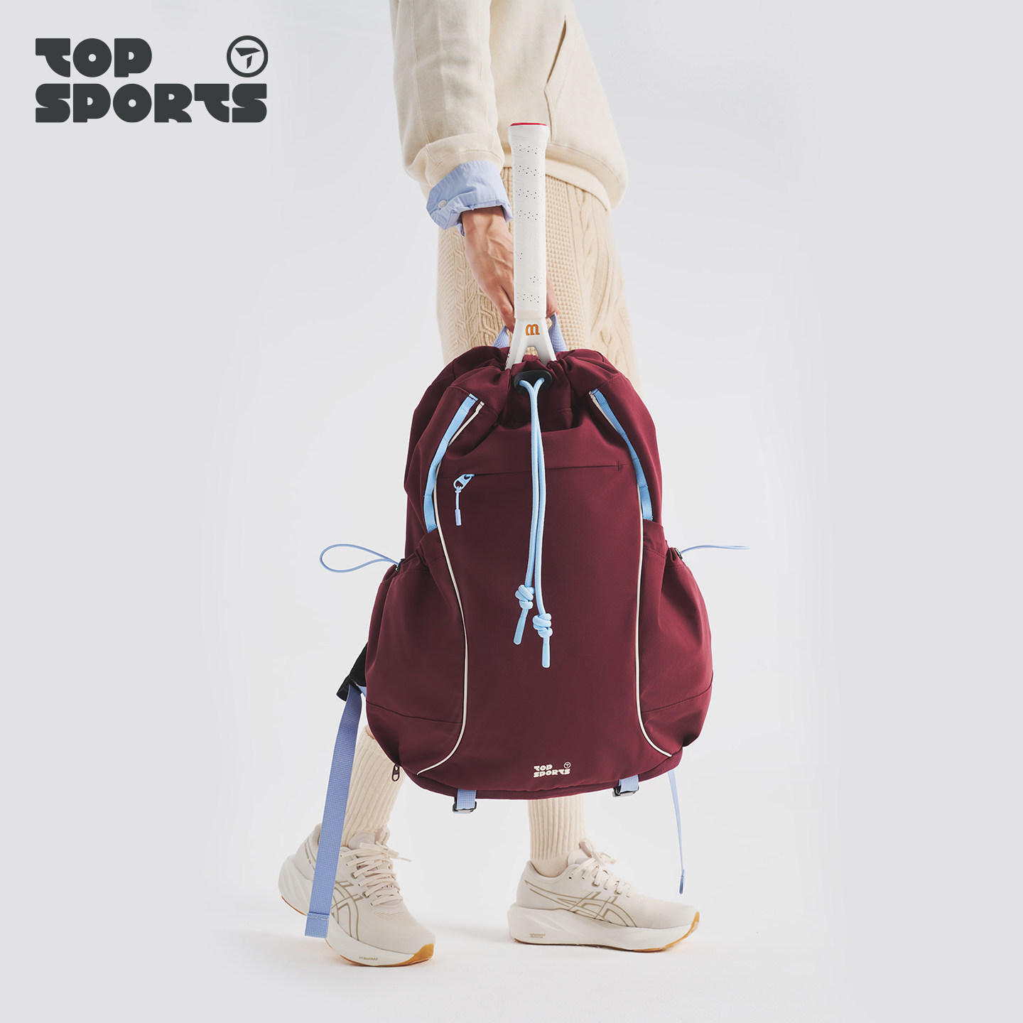 TOPSPORTS撞色网球双肩包图片